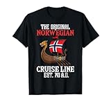 Lustige norwegische Kreuzfahrtlinie T-Shirt