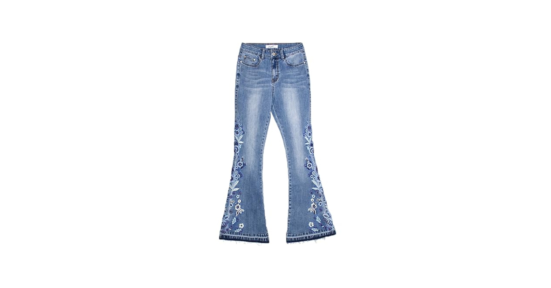 【最終値下】bluelea Original embroidery pants Andongnywell Women's Plus Size Slim Fit Embroidery Stretch