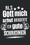 Schreiner Gott Notizbuch (liniert) Handwerker Schreinermeister