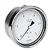 Pressure Gauge, 4" 304SS Case, 316SS Internals, 15 psi, 1/2 NPT Male Back Conn