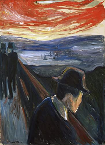 Peinture Le Désespoir d'Edvard Munch : la solution pour réveiller un mur de salon trop vide