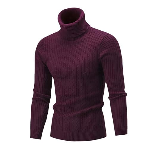 Men's Turtleneck Sweaters Cable Knitted Long Sleeve Cozy 2025 Fall Winter Slim Fit Pullovers Lightweight Sweaters4