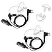 Walkie Talkie Earpiece 2 Pin Surveillance Headset Walkie Talkie Headset with Big Mic PTT Compatible for Motorola CLS1413 CLS1450 CP110 CP200 GP300 GP2000 CT150 CP040 PRO1150 SP10 XTN600