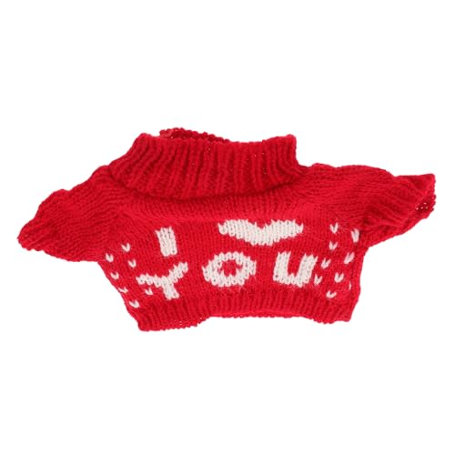 ifundom Doll Jacket Sweater Wine Bottle Cover Plush Toy Christmas Clothes 30cm Bear Plush Miniature Sweater Set