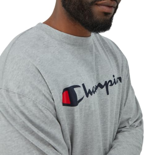 Image of Champion Men's Long Sleeve T-shirt, Classic T-shirt for Men (Reg. Or Big & Tall)