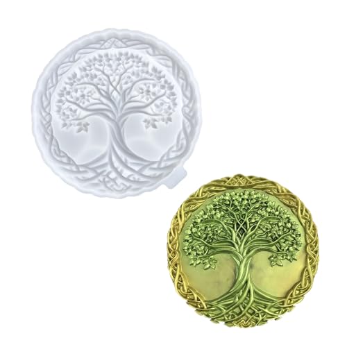 Celtic Tree of Life Silicone Mold Home Wall Hanging Resin Casting Molds Decorative Art Pattern
