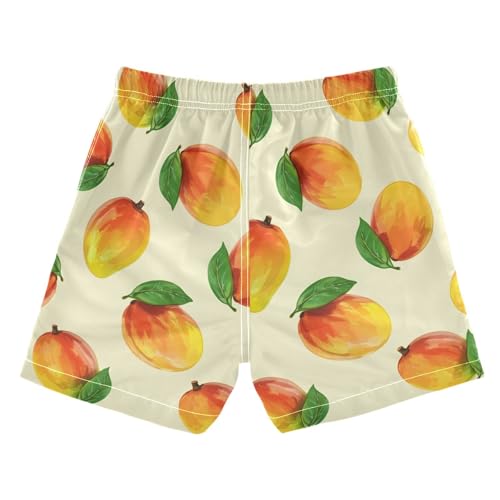 DOMIKING Mango Beige Toddler Boys' Swim Trunks Mesh Lining Swim Shorts for Boys Beach Pool Adjustable Waist2
