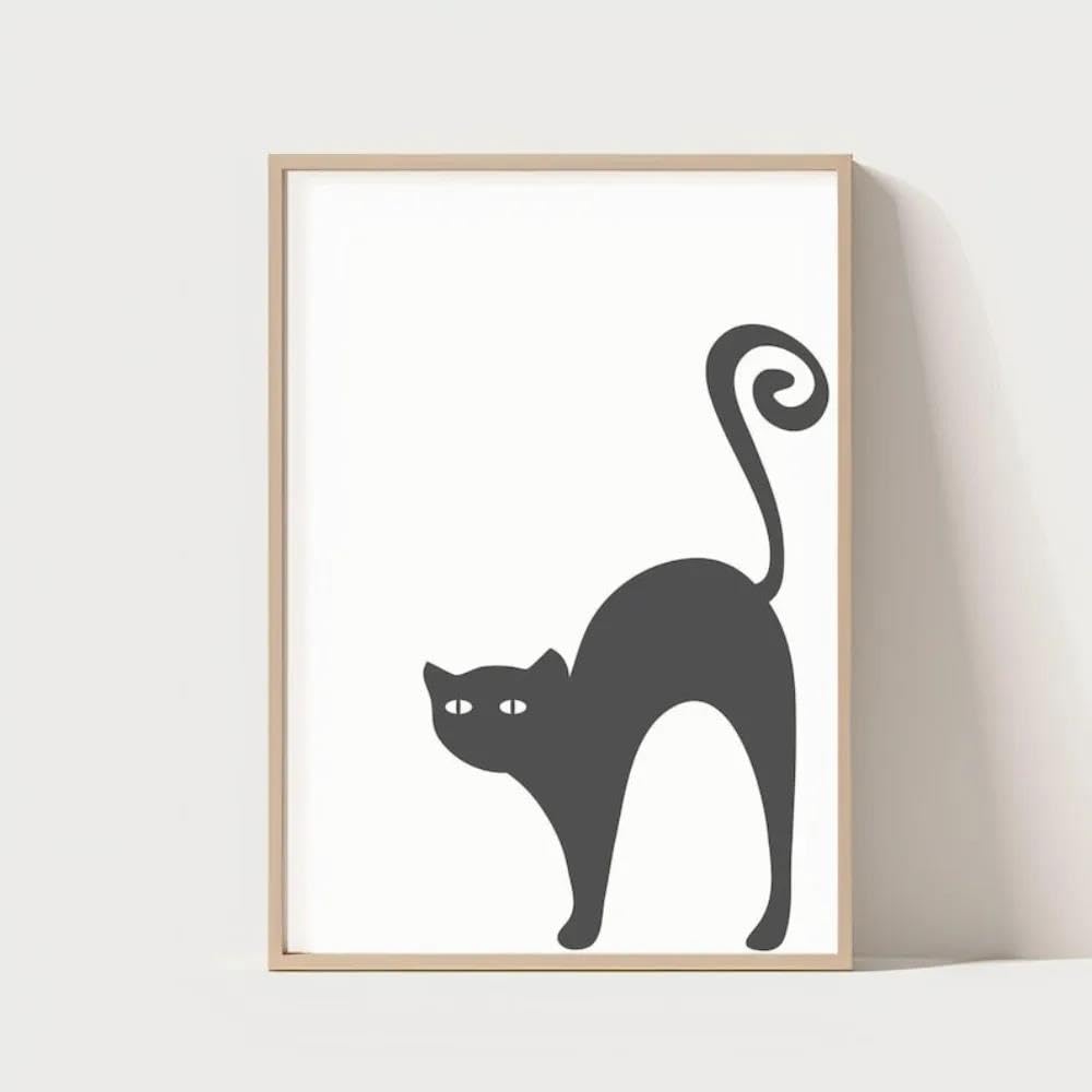 BYAMBD Aesthetic Pictures Frameless Ghost Pumpkin Posters Printing Wall Art Room Canvas Painting Party Decor(B,30x40cm)