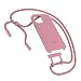 Produktbild Woodcessories - Nachhaltige Handykette abnehmbar kompatibel mit iPhone 12 Pro Max Hülle mit Band pink - antibakteriell, kompostierbar