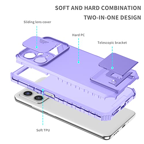 Funda Poco X5 5G con ventana deslizante para viajes y soporte de lectura cómoda 2