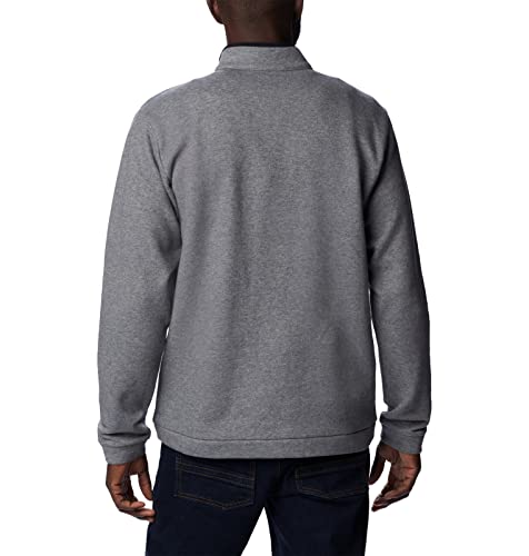 Columbia Men's Hart Mountain Half Snap, Charcoal Heather, X-Large #TOP1