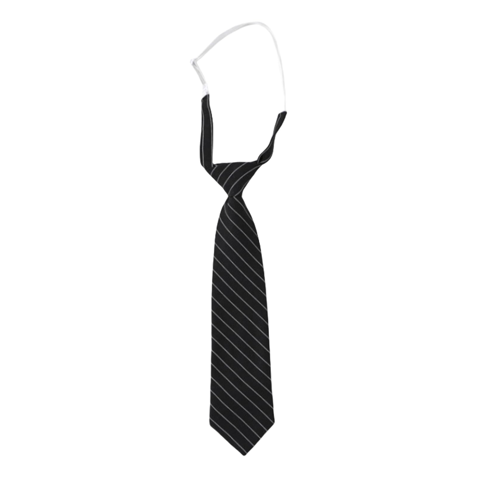 Bottone Unisex Black And White Stri Uniform Striped Ties Detachable Collar Japan Seifuku Cosplay Pre-Tied Tie Schoolgirl Suit Neckwear Uniform Tie Black