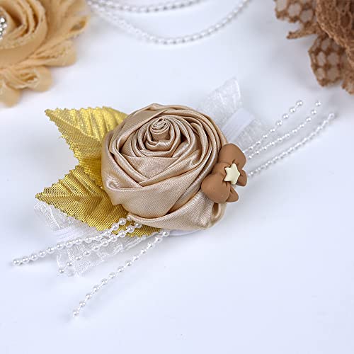 Maternity Sash Set Mom Daddy to Be Baby Shower Belly Band Gender Reveal Party Gift Keepsake Pregnancy Photo Props (Brown)4