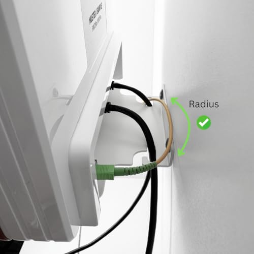 Supporto Da Parete Per Fritzbox 5690 Pro, In Metallo, Stabile E Salvaspazio, Montaggio A Parete, Supporto Per Router Fritz 5690 Pro, Metallo Bianco, Made In Germany - 3