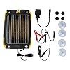 AA 13W Solar Battery Charger, Black and Yellow #3