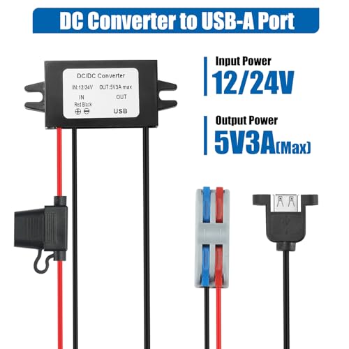 BEYIMEI USB DC Converter 12V 24V Buck to 5V 3A 15W Output Power Adapter Car Power Converter Buck for