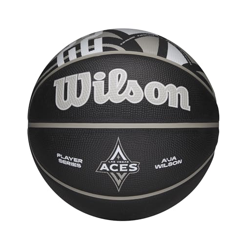 Ballon de basketball Wilson WNBA avec icône A'ja Wilson et grip supérieur taille 6