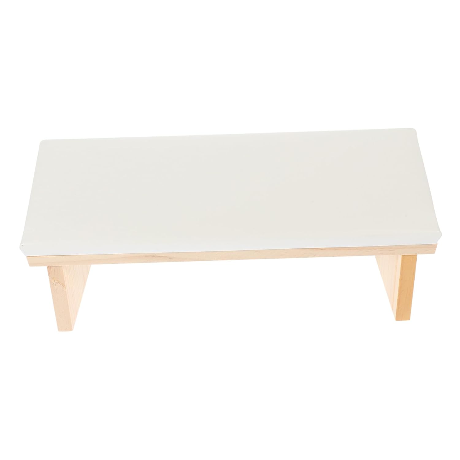 Professional Nail Art Arm Rest Pillow Faux Leather Nail Technician Hand Support for Precise Manicure Use Wood Base White Cushion