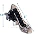 Ring Holder High Heel Shoe Design Fashion Jewelry Organizer Display Birtyday Gift (pink-bk)