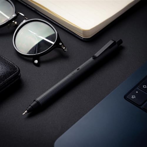 Image of KURUTOGA Mitsubishi Pencil Mechanical Pencil Metal 0.5mm Nocturne Black M5KH1P.24 With Original Stylus Ballpoint Touch Pen