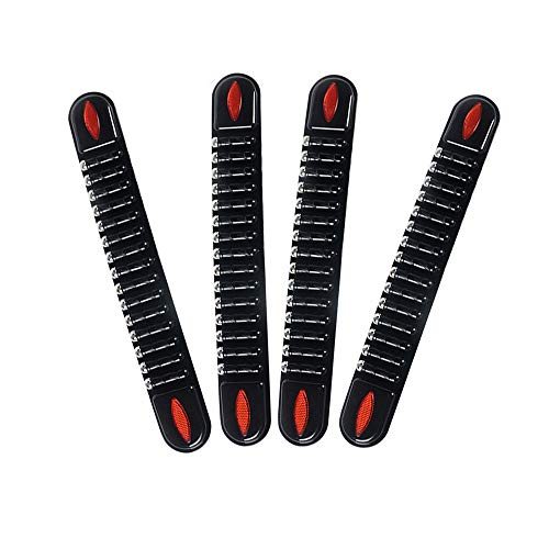 idain 4 PCS Car Anti-Collision Bumper Protector Trim Anti-Scratch Sticker Bar Strip for Cars,Black