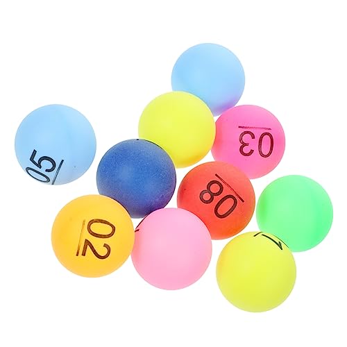 BCOATH 10pcs Colorful Game Party Numbered Pp Material for Entertainment and Events