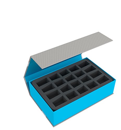 Magnetic Box Bleu compatible avec 40 figurines rangement jeux de plateau