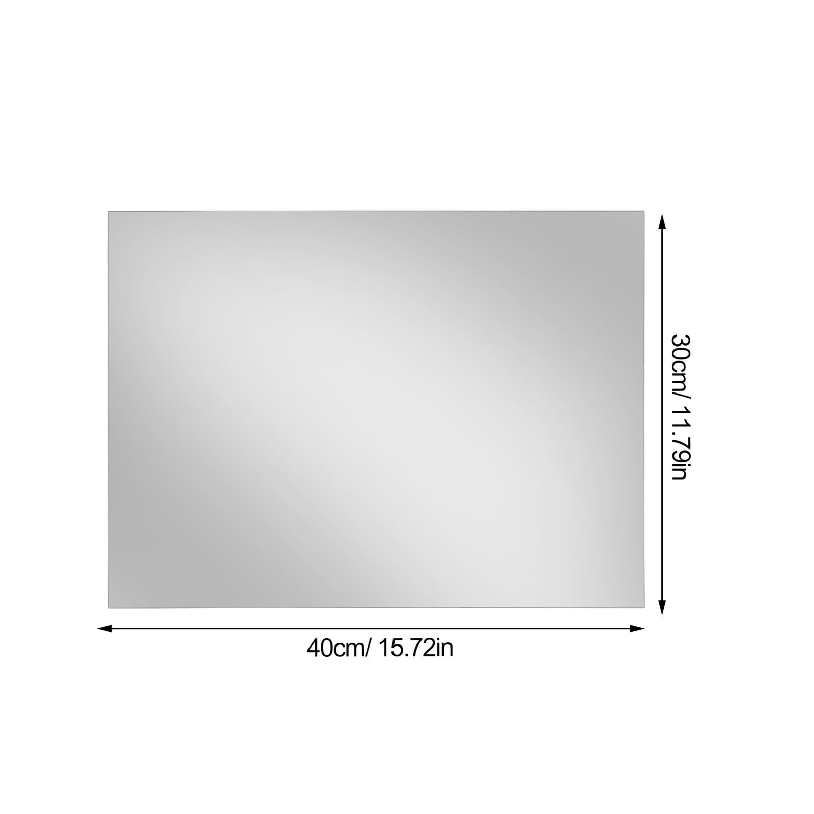 2stücke Teiliges aus Acryl-wandspiegeln Selbstklebende Dekorative Spiegelplatten für Schlafzimmer Badezimmer und Fitnessstudios