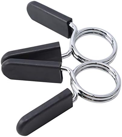 LANWF 2 Pcs Barbell Spring Collar Clips Barbell Dumbbell Lock Clamp Spring Collar Clip For Gym Weight Lifting Yoga,30mm