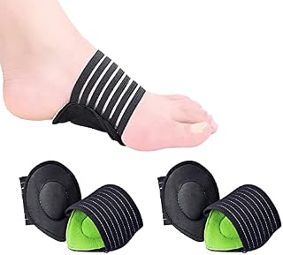 DFsucces 2 Pairs Extra Thick Cushioning Compression Arch Support Breathable Flat Foot Correction Foot Pad Sports Running Pad Nursing Pad Foot Pad (for Both Men and Women)