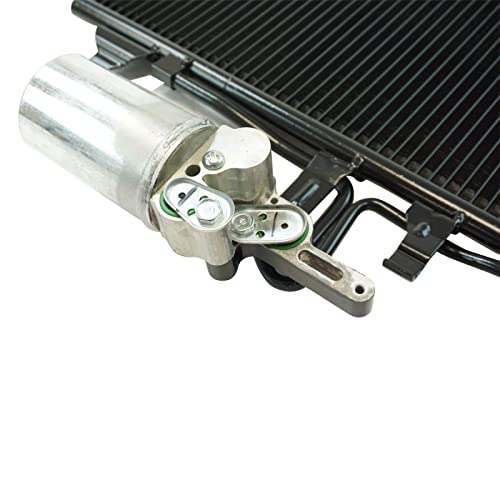 Image of TRQ A /C Condenser and Receiver Drier Assembly Compatible with 2011-18 Volvo S60 2016-18 S60 Cross Country 2015-16 S80 2015-18 V60 2015-18 V60 Cross Country 2010-17 XC60 2015-16 XC70
