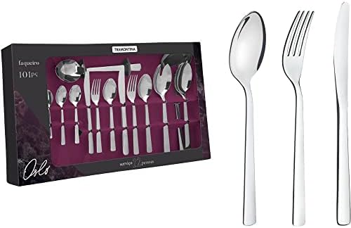 Faqueiro Aco Inox 101 Peças Oslo - Tramontina