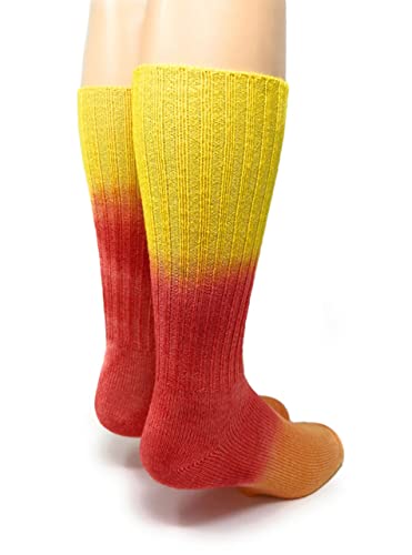 Image of WARRIOR ALPACA SOCKS - Ribbed Casual Everyday Alpaca Wool Crew Socks For Men And Women