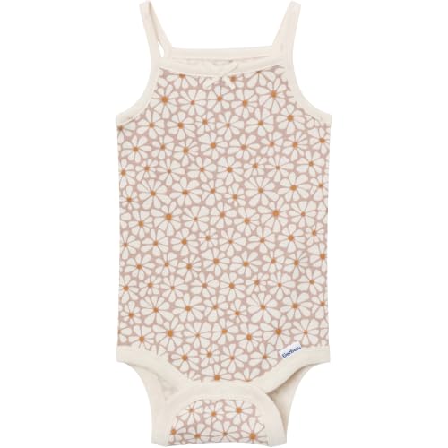 Image of Gerber Baby Girls Multi-Pack Sleeveless Onesies Bodysuit