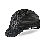 Mysenlan Men's Outdoors Sports Cycling Cap Bike Skull Breathable Sun Caps Riding Hat for Men Black, Medium
