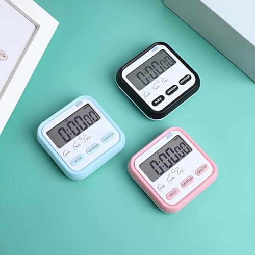 Image of Digital Kitchen Timer & Stopwatch with Large Display, Loud Alarm, Magnetic Back, Foldable Stand, Countdown /Count Up Timer for Cooking, Baking, Study, Exercise (Blue)