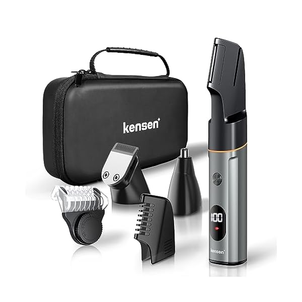 kensen Intimrasierer Mann 3 in 1 Körperrasierer Herren,Rasierer Herren Intimbereich Body Rasierer Herren Wasserfest Body Trimmer Herren Nass-Trocken Wiederaufladbare Achselhöhlen Leiste Rücken