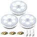 (3 Pezzi) Luce Notturna LED Interna,Luce Armadio, Sensore di Movimento per Luci,3 modalità (Auto/On/Off),Luci LED a Batteria Ricaricabile con Striscia Magnetica Adesivo per Scale, Corridoi, Garage.…