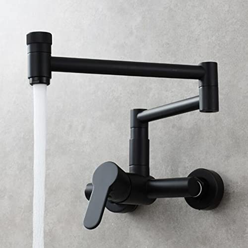 Robinet de Cuisine Mural Eau Chaude Froide Pivotant et Pliable - 7