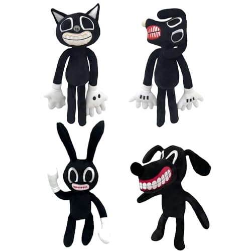 4PCS Siren Head Monster Plush Toys Cartoon Dog Plush Toys Halloween Thanksgiving Christmas Birthday Gift