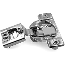 Modket M4313-12-D-SC-10 35mm 105 Degree 3/4 in. Overlay Soft Close Compact Concealed Hinge w/Dowels for Face Frame Cabinets 10 Pack 5 Pairs