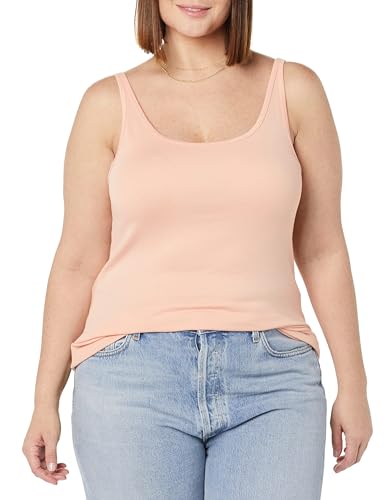 Image of Amazon Essentials Women's Slim-Fit Thin Strap Tank Top, Pack of 2