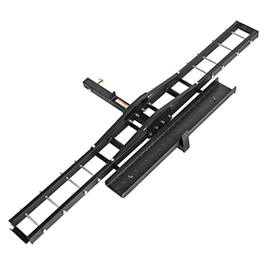 Direct Aftermarket Steel Motorcycle Carrier 500 LB Scooter Dirt Bike Hauler Hitch Mount Rack Ramp Anti Tilt Anti Wobble