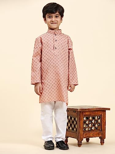 Image of Pro-Ethic Style Developer Kids Kurta Pajama for Boys with Collection | Traditional Outfit | Pack of 1 (S-221)