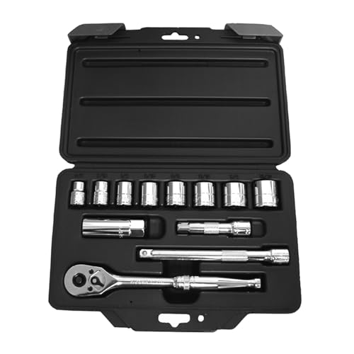 Image of Pro-Grade 12-Piece 3 /8-Inch Drive SAE Mechanics Tool Set, 19305