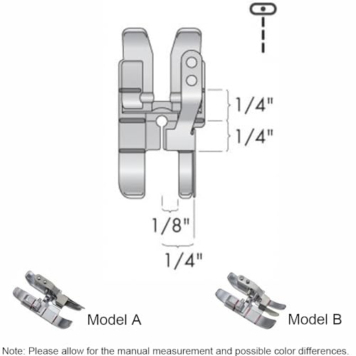 Prensatelas para máquina de coser compatible Pfaff B miniatura 3