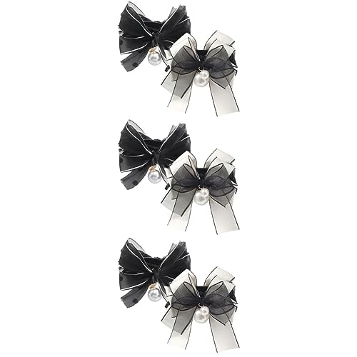 Barrettes perles et nœud satin FRCOLOR idéales pour sublimer votre coiffure chic au quotidien
