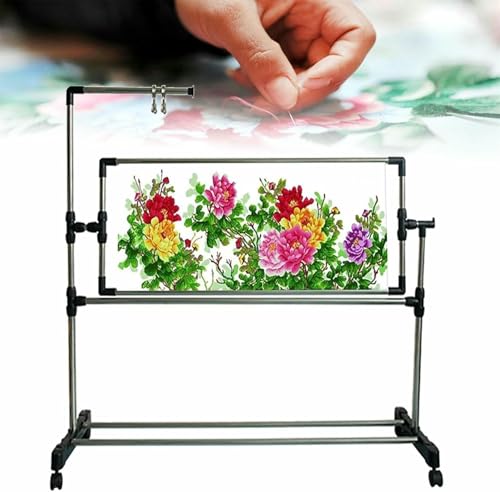 Soporte de bordado para evitar dolor de espalda con altura ajustable para costura 2