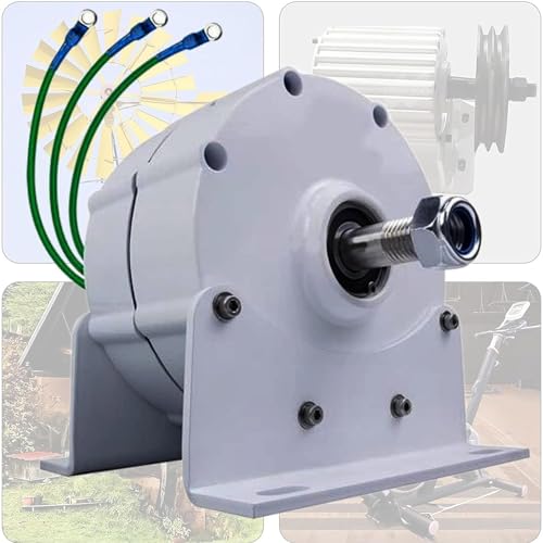 ✅ 【Buone prestazioni di dissipazione del calore】 L'alternatore trifase adotta uno speciale design dello statore e del rotore, che presenta una bassa coppia di resistenza all'avviamento, buone prestazioni di dissipazione del calore, funzionamento stabile e un elevato fattore di sicurezza