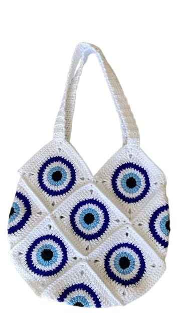zora craft | Crochet Evil Eye Shoulder Bag | Ideal For Beach party and casual Using-picture-40